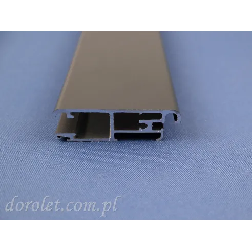 Profil aluminiowy moskitiery przesuwnej - antracyt