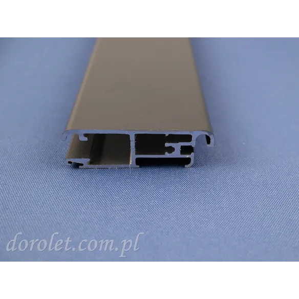 Aluminium sliding mosquito net profile - anthracite