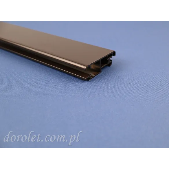 Profil aluminiowy moskitiery przesuwnej - brązowy