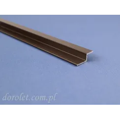 Aluminium guide S for sliding mosquito net - brown