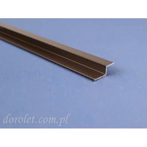Aluminium guide S for sliding mosquito net - brown