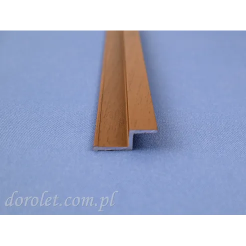 Aluminium guide S for sliding mosquito net - Golden oak