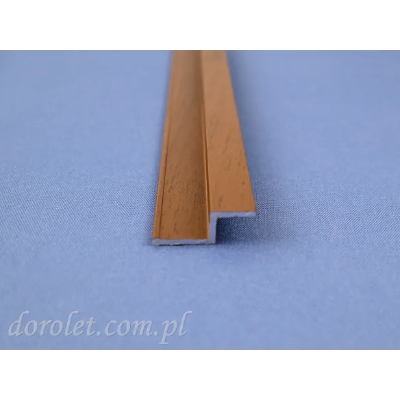 Aluminium guide S for sliding mosquito net - Golden oak