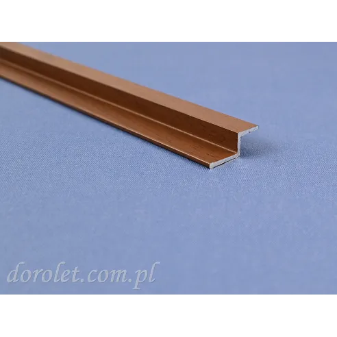 Aluminium guide S for sliding mosquito net - walnut