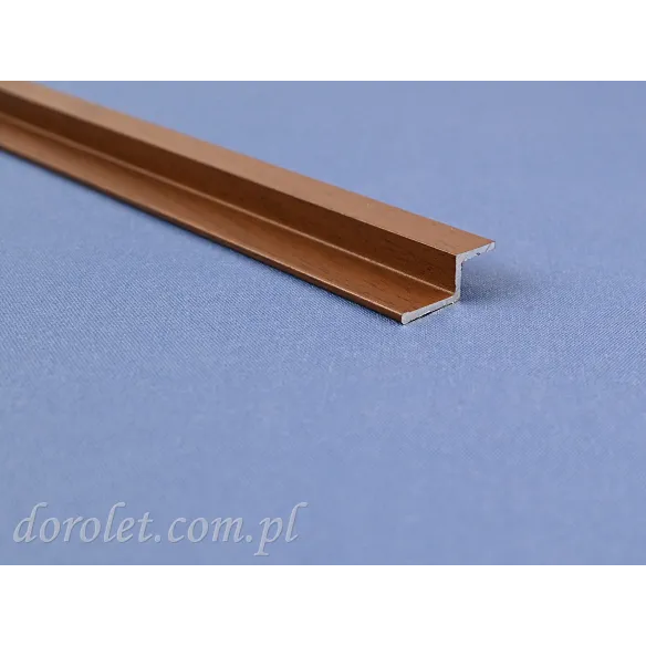 Aluminium guide S for sliding mosquito net - walnut
