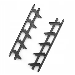 Prowadnice 50 cm do żaluzji drewnianych ogrodowych- czarny