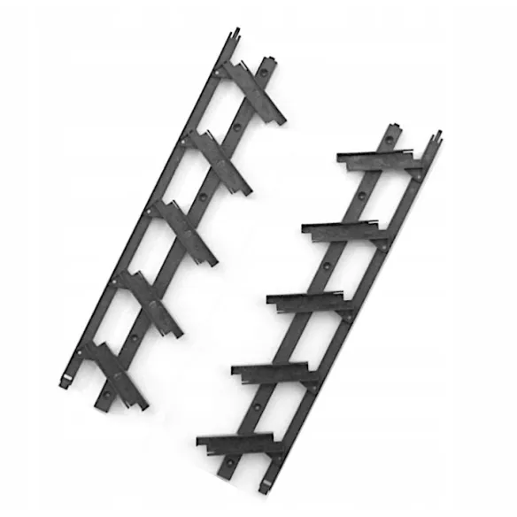 Prowadnice 50 cm do żaluzji drewnianych ogrodowych- czarny
