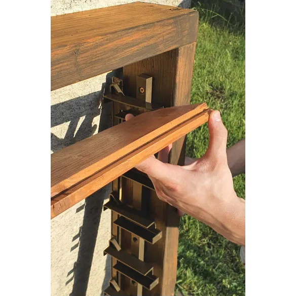 Prowadnice do żaluzji tarasowych, balkonowych- brąz