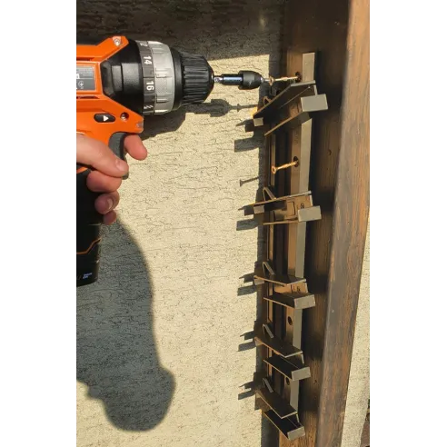 Prowadnice do żaluzji tarasowych, balkonowych- brąz