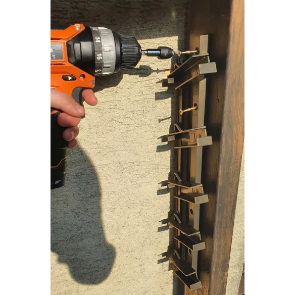 Prowadnice do żaluzji tarasowych, balkonowych- brąz