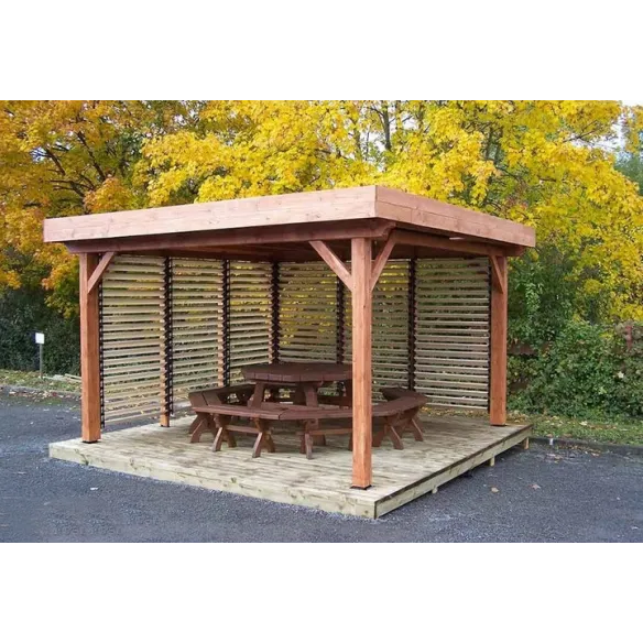 Prowadnice do żaluzji tarasowych, balkonowych- brąz