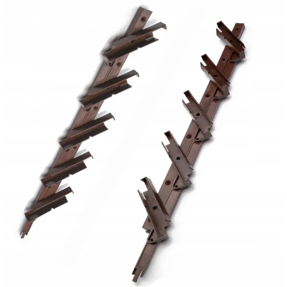 Prowadnice 50 cm do żaluzji drewnianych ogrodowych- brąz