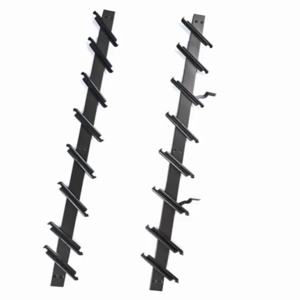 Prowadnice 114 cm do żaluzji szklanych ogrodowych- czarny