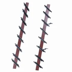 Prowadnice 114 cm do żaluzji szklanych ogrodowych- brązowy