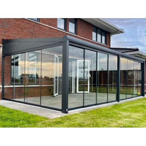 Ścianki szklane przesuwne do zabudowy tarasu