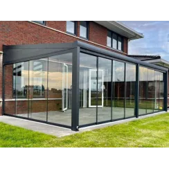 Sliding Glass Door System (4 Panels) - 386 cm Width | Terrace & Balcony Enclosure