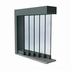 System drzwi przesuwnych ze szkła - 6 paneli