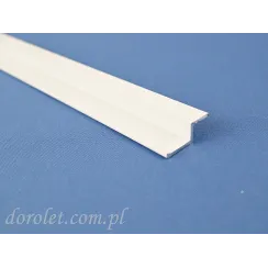 Prowadnica aluminiowa moskitiery przesuwnej - biały