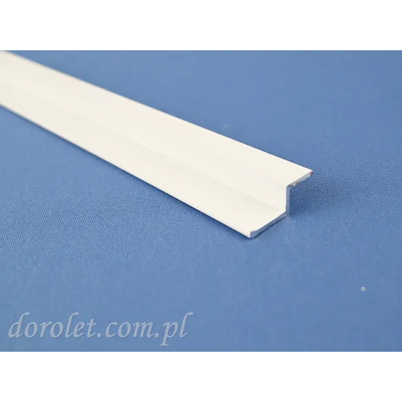 Prowadnica aluminiowa moskitiery przesuwnej - biały