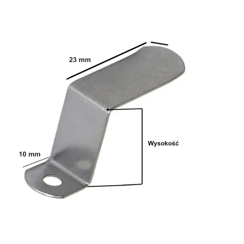 Uchwyt obrotowy metalowy. Elementy do produkcji moskitier.