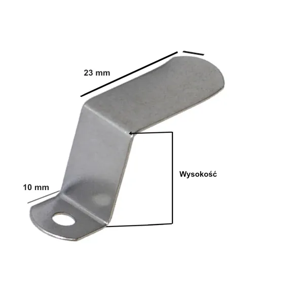 Uchwyt obrotowy metalowy. Elementy do produkcji moskitier.