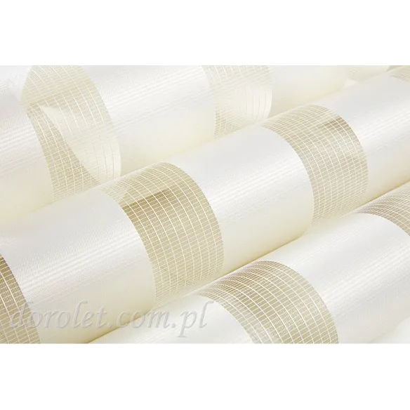 Tkanina DN - 214 ecru - materiał na rolety dzień-noc