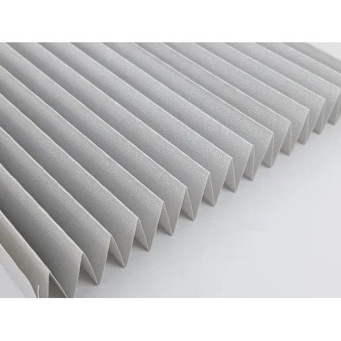 Pleated fabric Coral Termo 211 light grey