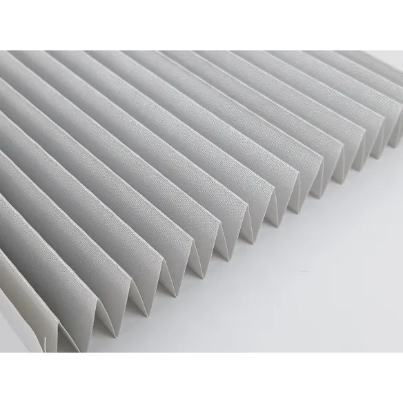 Pleated fabric Coral Termo 211 light grey