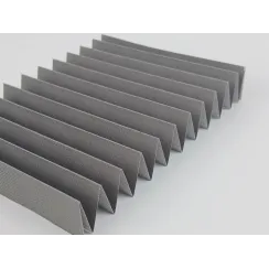 Fabric Coral Termo 212 dark grey for the production of pleated roller blinds