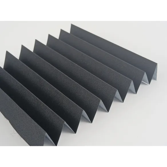 Pleated fabric Coral Termo 213 black