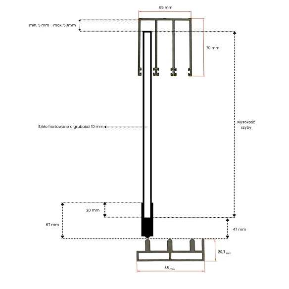 Zabudowa tarasu - Drzwi szklane przesuwne