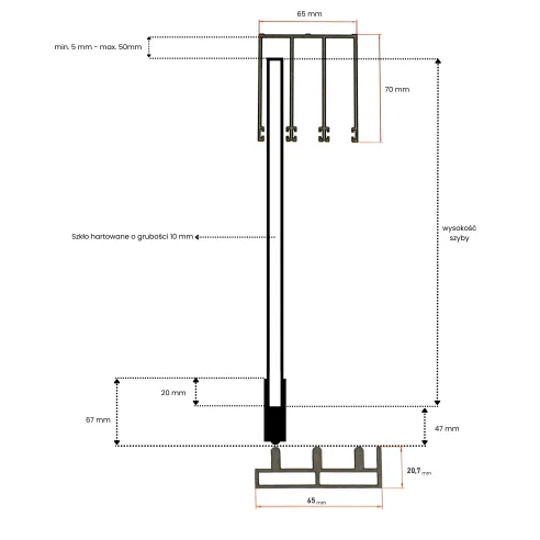 Zabudowa tarasu - Ścianki szklane przesuwne