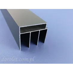 Profil górny/boczny 3 torowy do produkcji ścianek przesuwnych ze szkła
