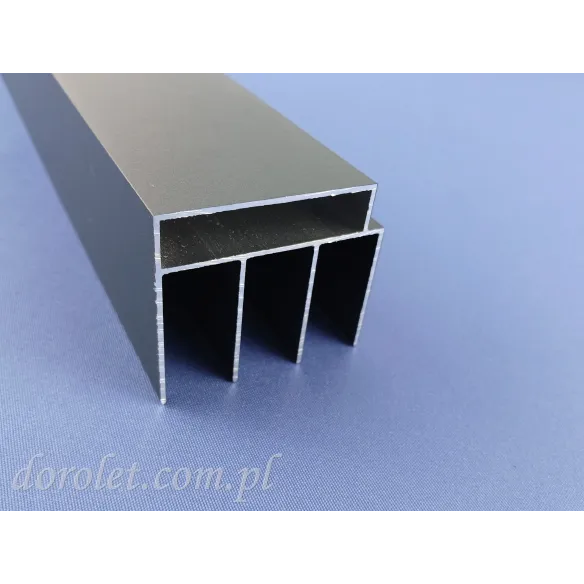 Profil górny/boczny 3 torowy do produkcji ścianek przesuwnych ze szkła