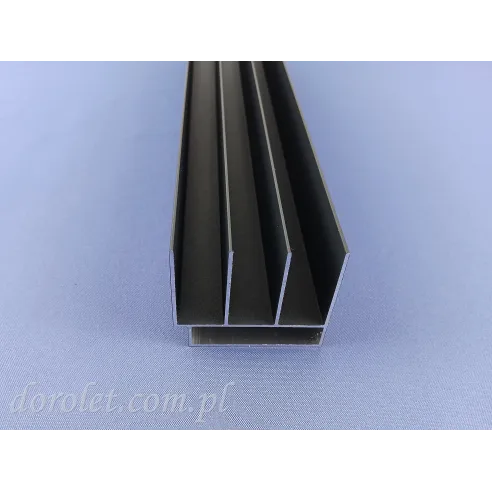 Profil górny/boczny 3 tory system przesuwny Easy Glass- antracyt