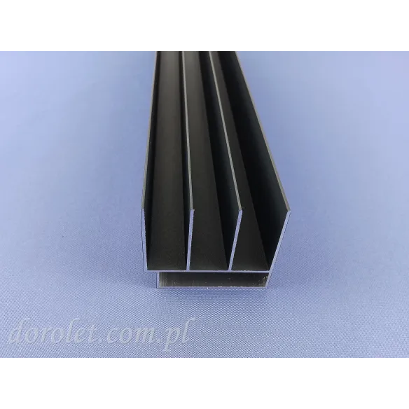Profil górny/boczny 3 tory system przesuwny Easy Glass- antracyt