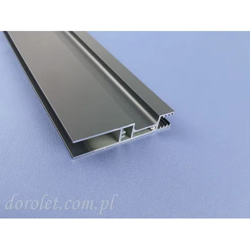 Profil dolny "H" do szkła system przesuwny Easy Glass- antracyt