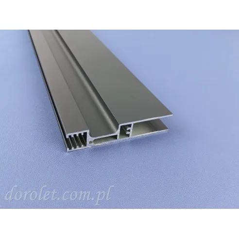 Profil dolny "H" do szkła system przesuwny Easy Glass- antracyt