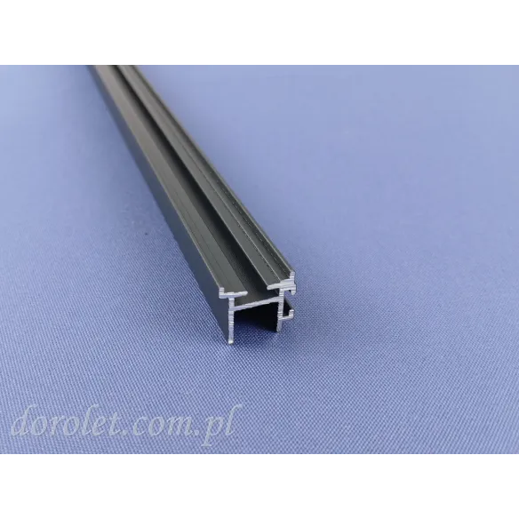 Profil dolny "H" do szkła system przesuwny Easy Glass- antracyt
