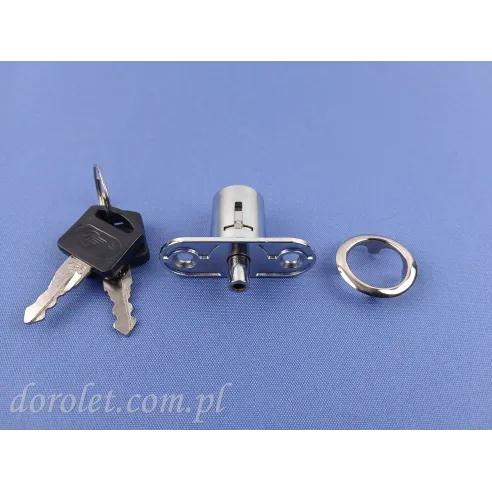 Sliding Patio Door Push Pin Lock | 19mm Cylinder | Chrome Finish
