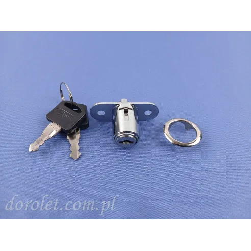 Sliding Patio Door Push Pin Lock | 19mm Cylinder | Chrome Finish