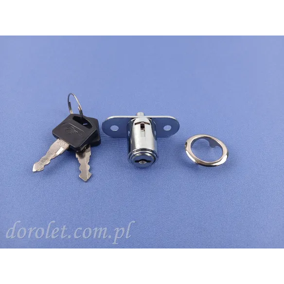 Druckzylinderschloss für Schiebetüren & Terrassentüren | Chrom 19mm