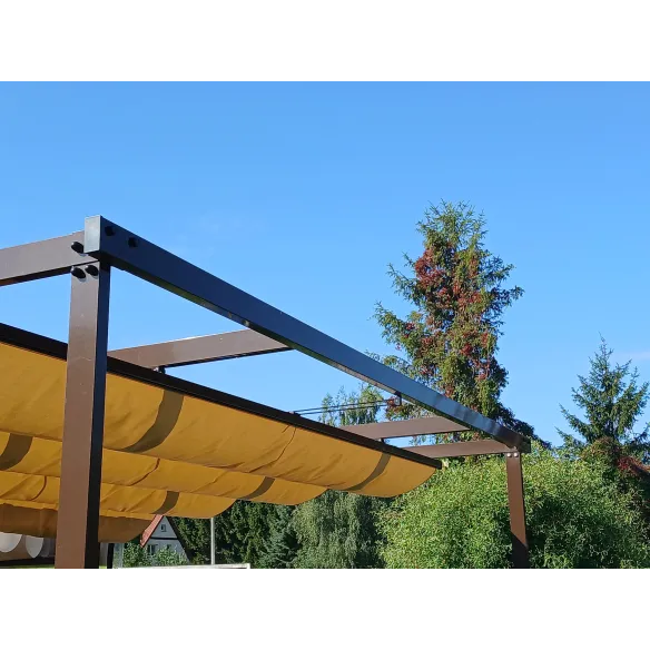 Profil aluminiowy 80x40 do pergoli Sanea - brązowy