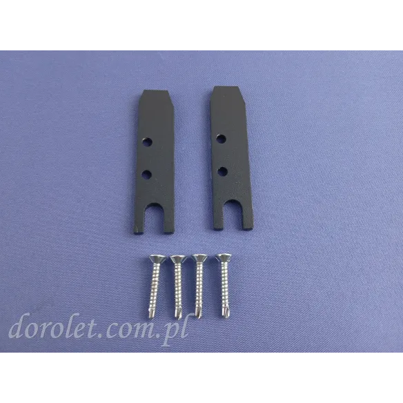 Zaślepki profilu H do systemu drzwi przesuwnych ze szkła