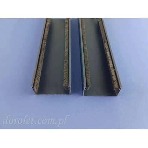 Profil boczny U do systemu drzwi przesuwnych ze szkła