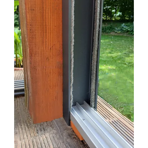 4-track system for external sliding glass doors