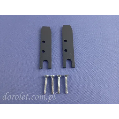 Zaślepki profilu H do systemu drzwi przesuwnych ze szkła