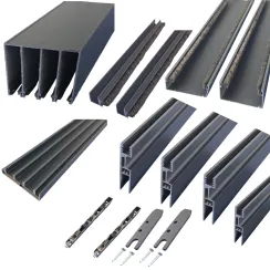 4-track system for external sliding glass doors