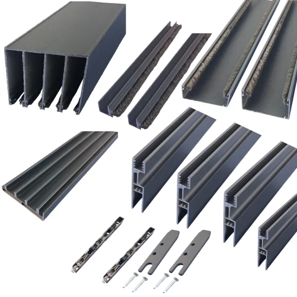 System przesuwny 4 torowy do drzwi szklanych zewnętrznych