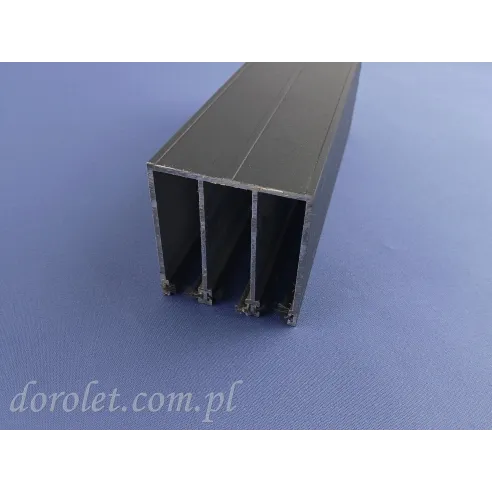Profil górny 3 torowy do systemu drzwi przesuwnych ze szkła